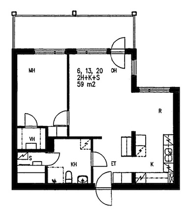 Right of occupancy apartment Tuusula  2 rooms