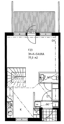 Right of occupancy apartment Vantaa Kartanonkoski 3 rooms
