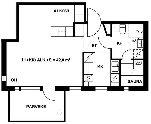 Right of occupancy apartment Oulu Maikkula 1 room