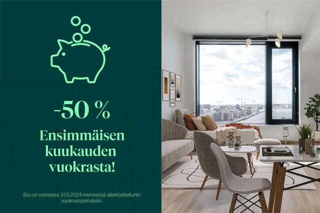 Rental Helsinki Kalasatama 2 rooms -