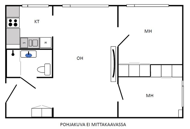 Vuokra-asunto Seinäjoki Uppa 3 huonetta