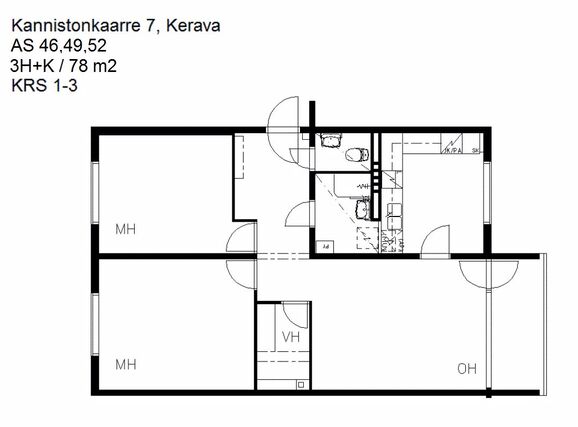 Rental Kerava Kannisto 3 rooms