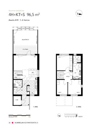 Right of occupancy apartment Vihti Nummela 4 rooms
