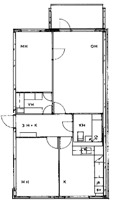 Rental Imatra Rajapatsas 3 rooms Kampanja