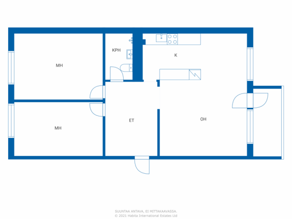 Rental Raahe  3 rooms