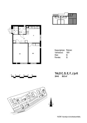 Rental Kuopio Pirtti 2 rooms Julkisivu