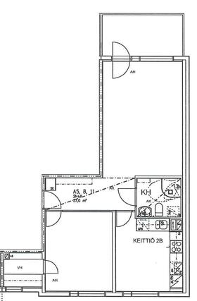 Rental Espoo Olari 2 rooms Espoo Pohjakuvat