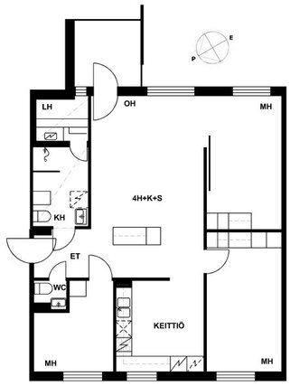 Right of occupancy apartment Helsinki Kivikko 4 rooms