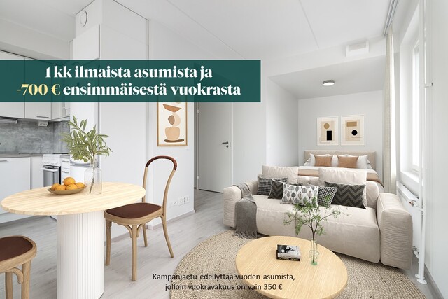 Vuokra-asunto Vantaa Aviapolis Yksiö -