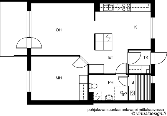 Rental Oulu Kaijonharju 2 rooms -