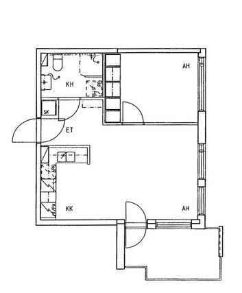 Right of occupancy apartment Vantaa Pakkala 2 rooms