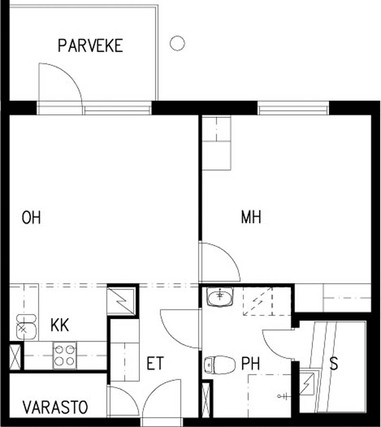 Rental Espoo Kilo 2 rooms