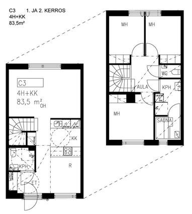 Right of occupancy apartment Helsinki Viikki 4 rooms