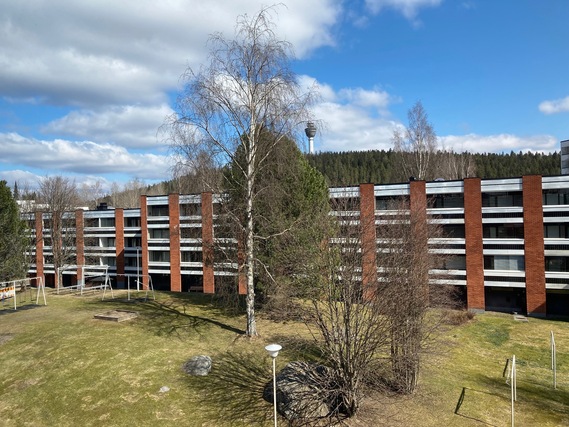 Rental Kuopio Puijonlaakso 2 rooms Näkymä olohuoneen ikkunasta