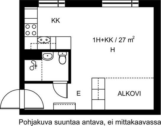 Vuokra-asunto Lahti Ahtiala Yksiö remontti