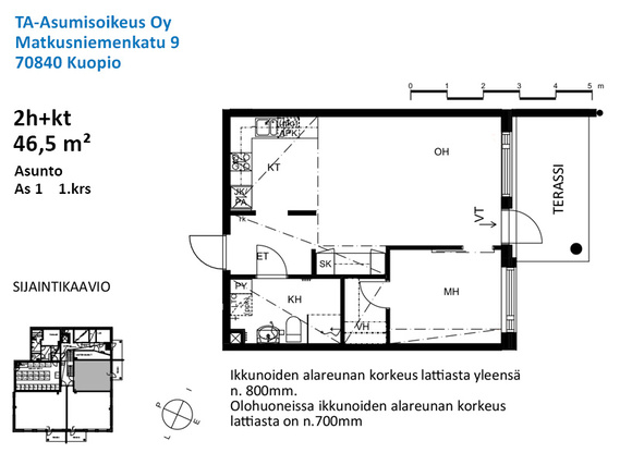 Right of occupancy apartment Kuopio Lehtoniemi 2 rooms