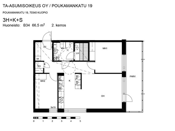 Asumisoikeusasunto Kuopio Puijo 3 huonetta