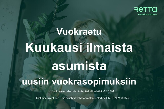 Vuokra-asunto Turku  3 huonetta -