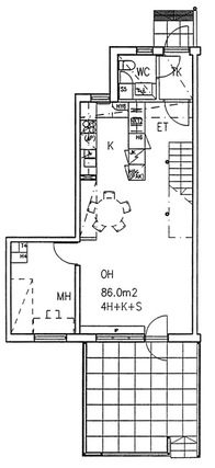 Right of occupancy apartment Kuopio Petonen 4 rooms