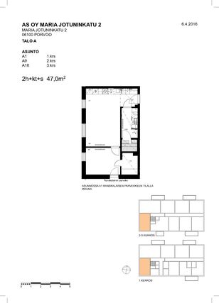 Right of occupancy apartment Porvoo Hornhattula 2 rooms