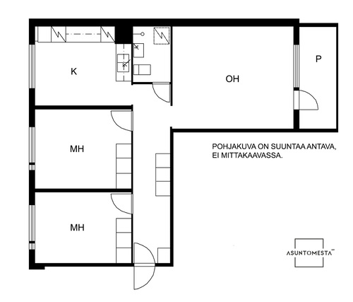 Vuokra-asunto Lappeenranta Joutseno 3 huonetta