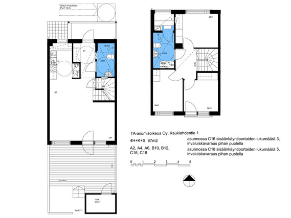 Right of occupancy apartment Espoo Kauklahti 4 rooms