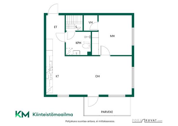 Vuokra-asunto Rovaniemi  Kaksio
