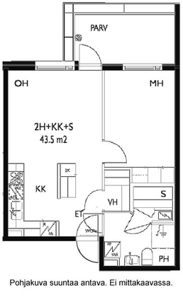 Rental Oulu Keskusta 2 rooms Julkisivukuva