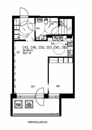 Right of occupancy apartment Helsinki Myllypuro 2 rooms