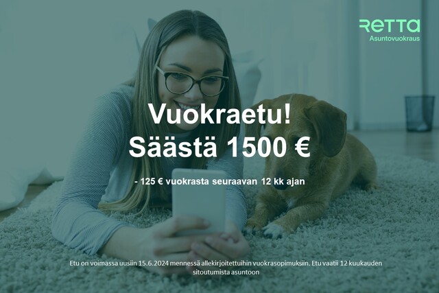 Vuokra-asunto Turku Skanssi Kaksio -