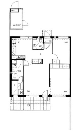 Right of occupancy apartment Helsinki Jakomäki 3 rooms