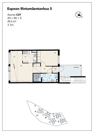 Right of occupancy apartment Espoo Gumböle 2 rooms