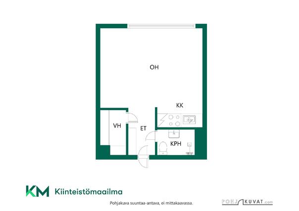 Vuokra-asunto Rovaniemi Keskusta Yksiö