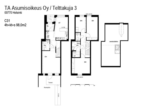 Asumisoikeusasunto Helsinki Suurmetsä 4 huonetta