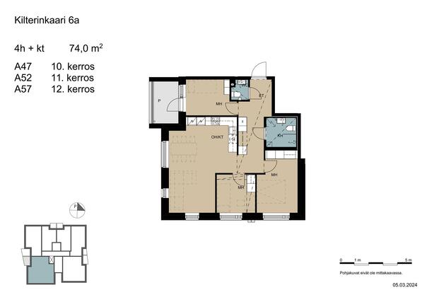 Right of occupancy apartment Vantaa Myyrmäki 4 rooms