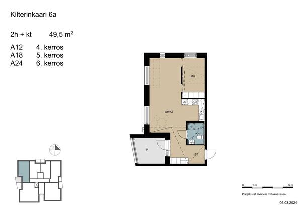 Right of occupancy apartment Vantaa Myyrmäki 2 rooms