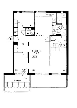 Right of occupancy apartment Helsinki Suutarila 4 rooms