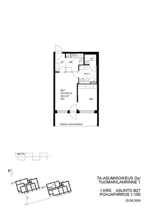 Right of occupancy apartment Espoo Espoon keskus 2 rooms