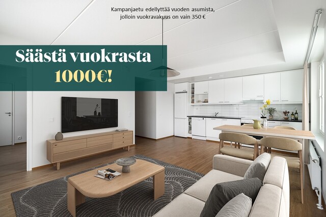 Vuokra-asunto Vantaa Aviapolis Kaksio -