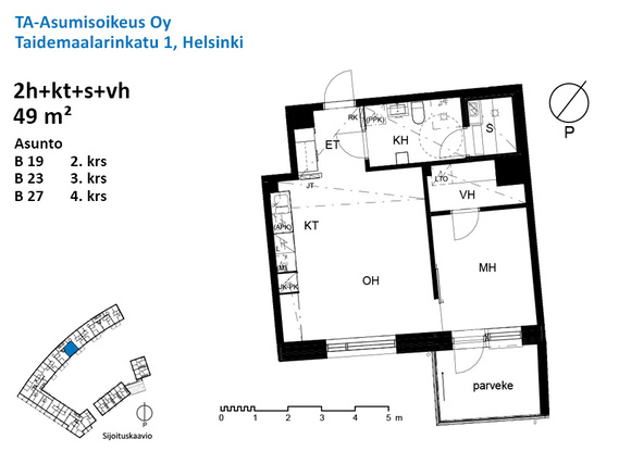 Asumisoikeusasunto Helsinki Kaarela Kaksio