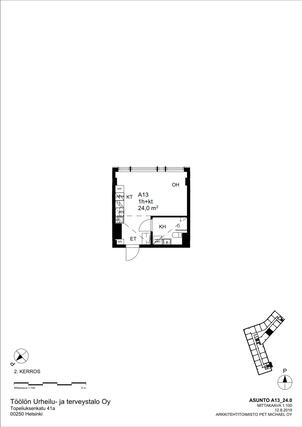 Rental Helsinki Taka-Töölö 1 room Julkisivu