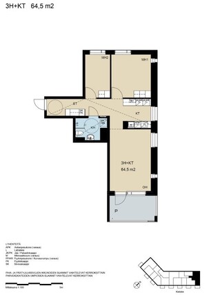 Rental Vantaa Tikkurila 3 rooms Pääkuva