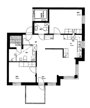 Right of occupancy apartment Lappeenranta Kanavansuu 3 rooms