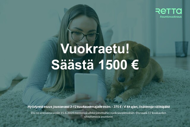Vuokra-asunto Vantaa Koivuhaka Kaksio -