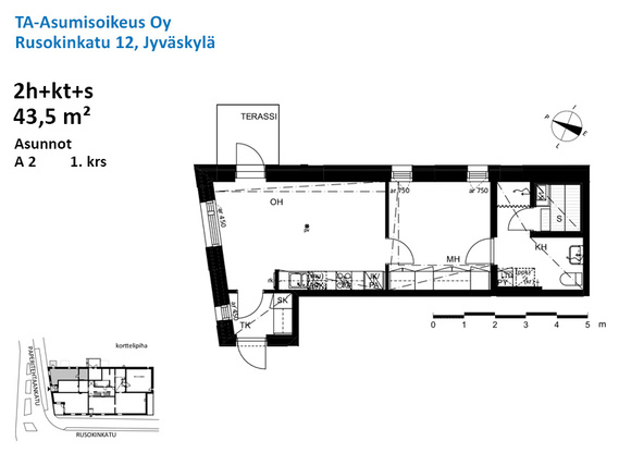 Right of occupancy apartment Jyväskylä Tourula 2 rooms