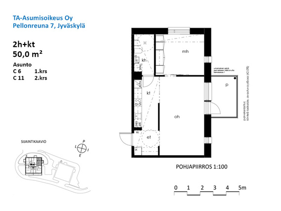 Asumisoikeusasunto Jyväskylä Kuokkala Kaksio