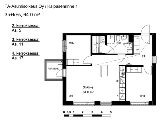 Asumisoikeusasunto Tampere Kaukajärvi 3 huonetta