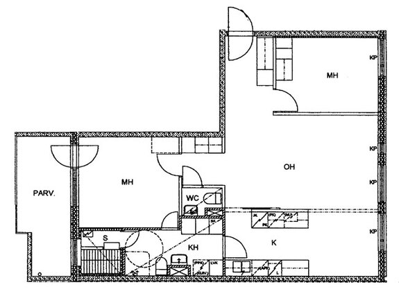 Right of occupancy apartment Helsinki Marjaniemi 3 rooms