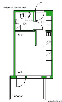 Vuokra-asunto Helsinki Aurinkolahti Yksiö