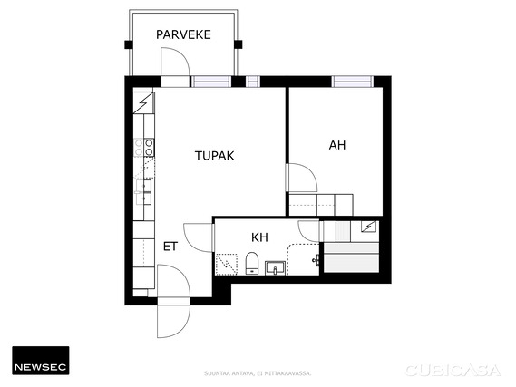 Vuokra-asunto Turku Martti Yksiö Havainnekuva